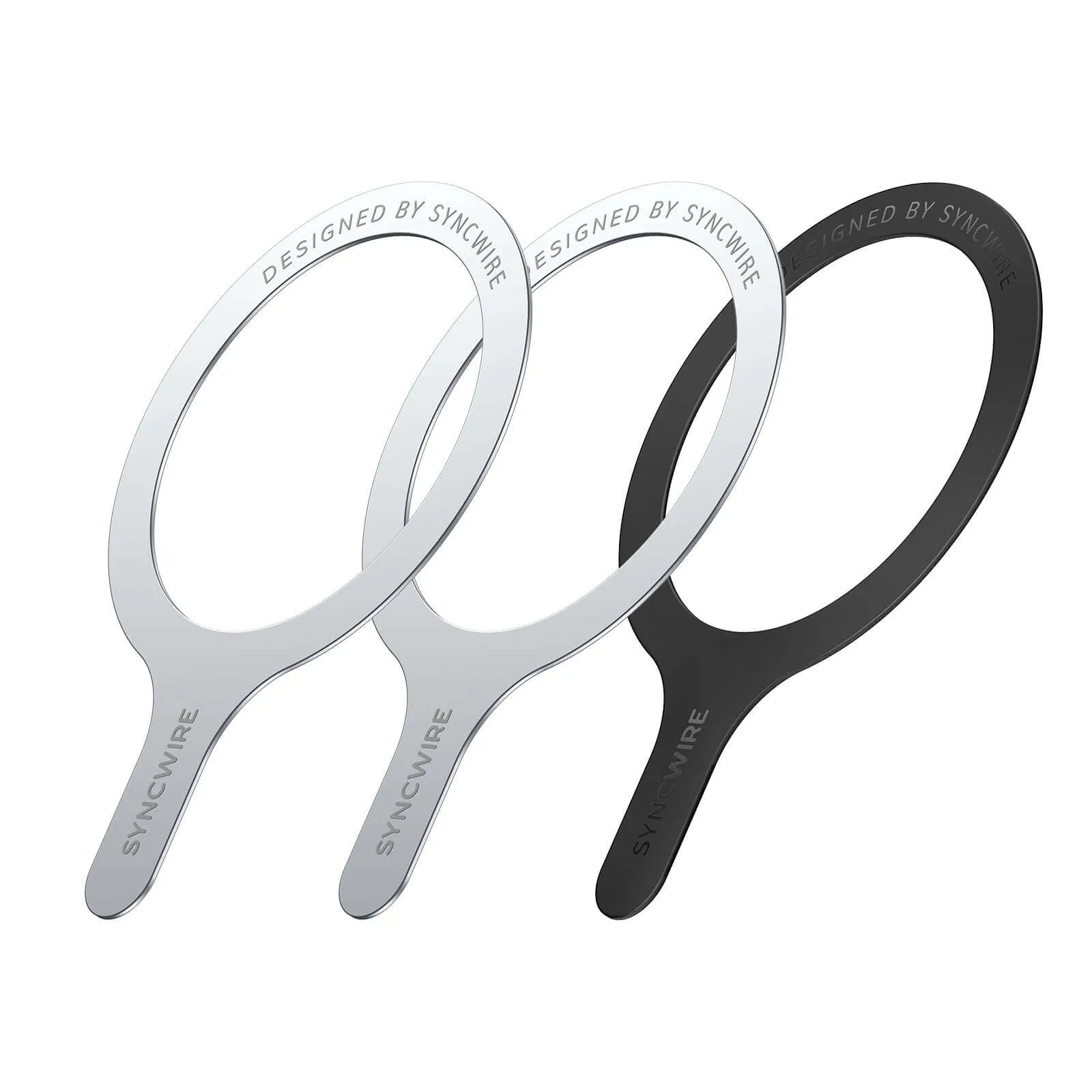 Smooth Comfort Grip Magnetic Metal Ring(3 Pack) to Attach Your Phone