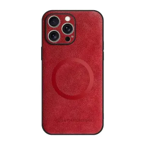 Transparent Edge Soft Protection MagSafe Leather iPhone Case for iPhone ?C Slim Fit, Shockproof, Premium Finish