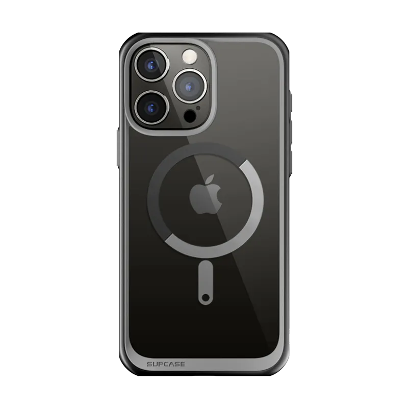 Luxury Surface Layer iPhone 15 Pro 6.1 inch Unicorn Beetle MAG Slim Clear MagSafe Case-Black