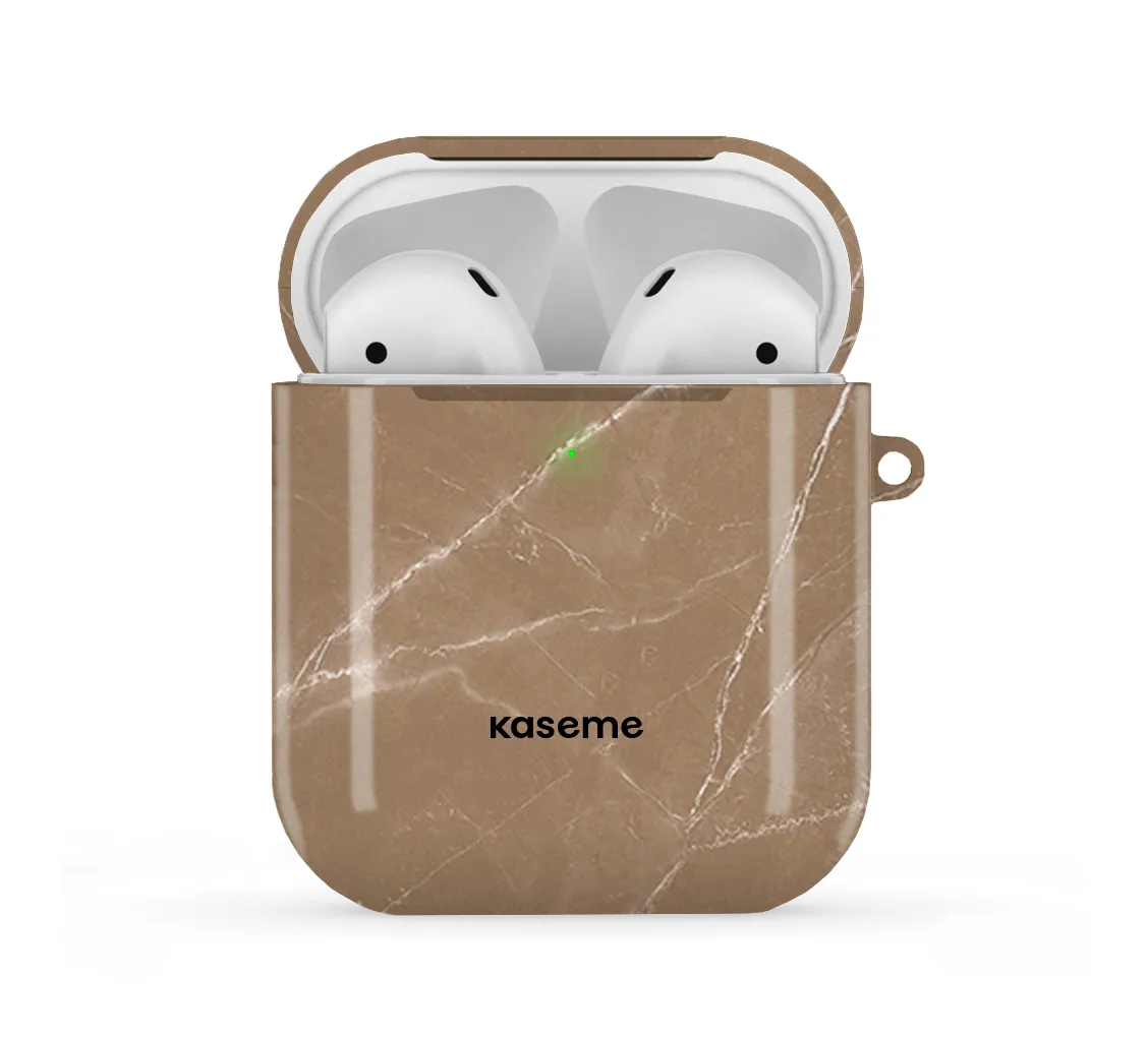 everyday fashion shell Cappuccino AirPods Case