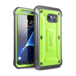 Galaxy S7 Unicorn Beetle Pro Full Body Rugged Holster Case-Green Gloss Finish Modern Texture Look