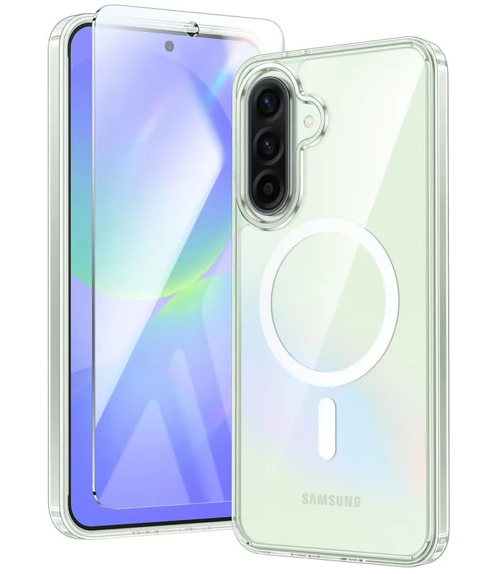 FNTCASE for Galaxy A36 6.7 inch Case: Magnetic Charging Anti Yellowing Shockproof Magsafe Support Phone Case Minimal Texture Layer Modern Form