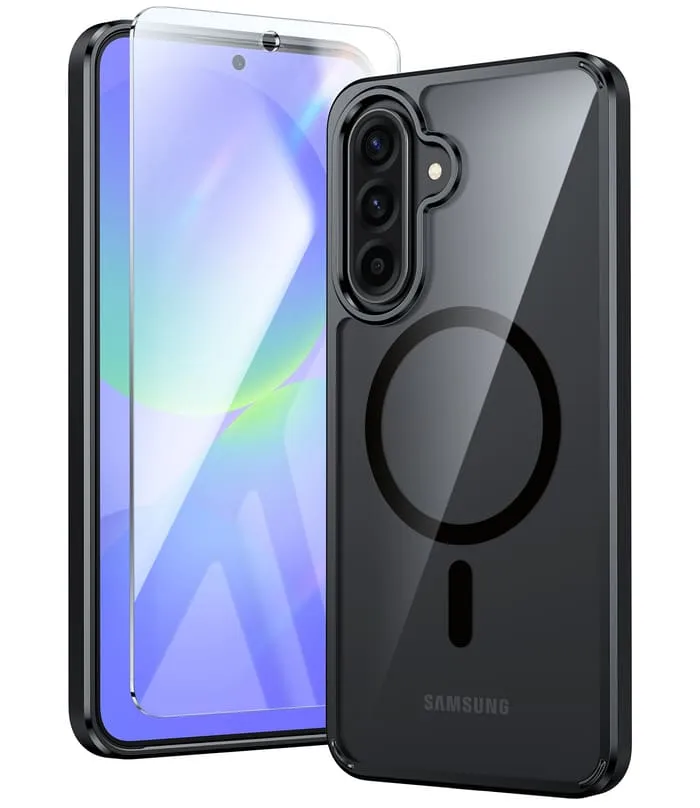 FNTCASE for Galaxy A36 6.7 inch Case: Magnetic Charging Anti Yellowing Shockproof Magsafe Support Phone Case Durable Protection Layer