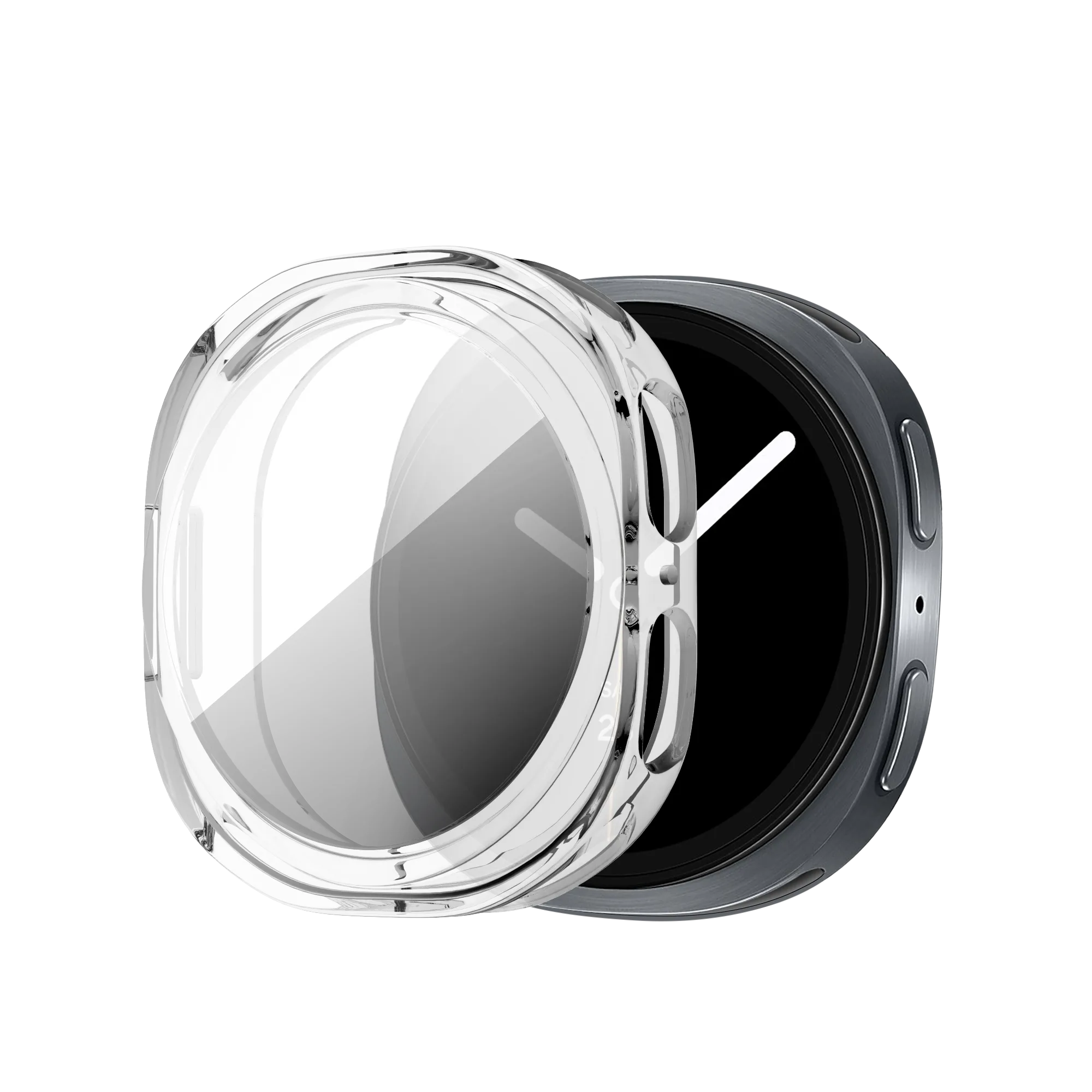 Full Armor Bandz Samsung Galaxy Watch 8 - 44mm TPU Cover (Transparent)