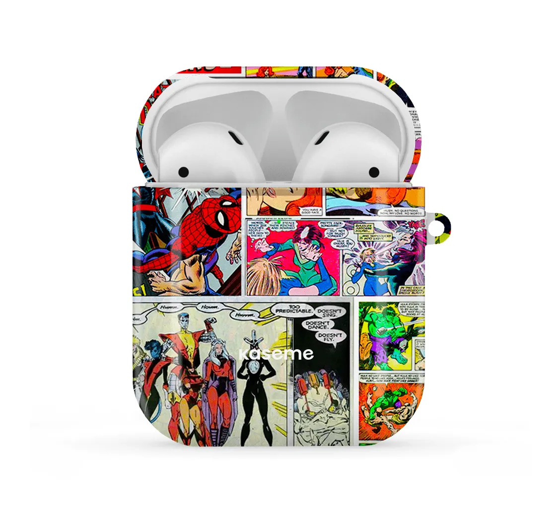 Cosmi-X AirPods Case Durable Smooth Shell portable neon commuter leather airpods case