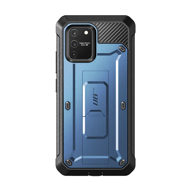 Lightweight Feel Light Structure Galaxy S10 Lite Unicorn Beetle Pro Full Body Rugged Holster Case-Metallic Blue
