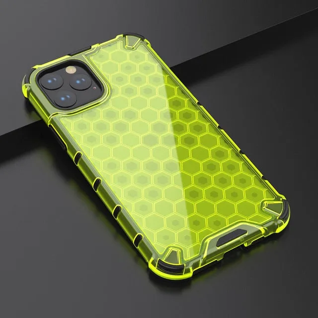 Airbag Shockproof Honeycombe Armour Case For iPhone Vivid Detail Texture