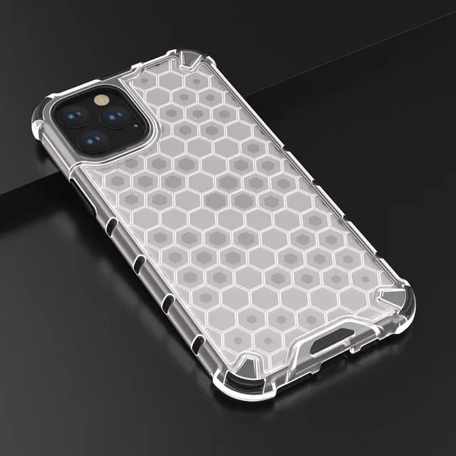 Airbag Shockproof Honeycombe Armour Case For iPhone Compact Pattern