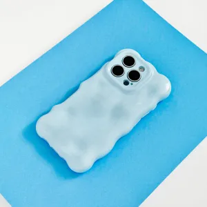 Smooth Fit Modern Accessory 3D Bubble Phone Case - Ice Blue