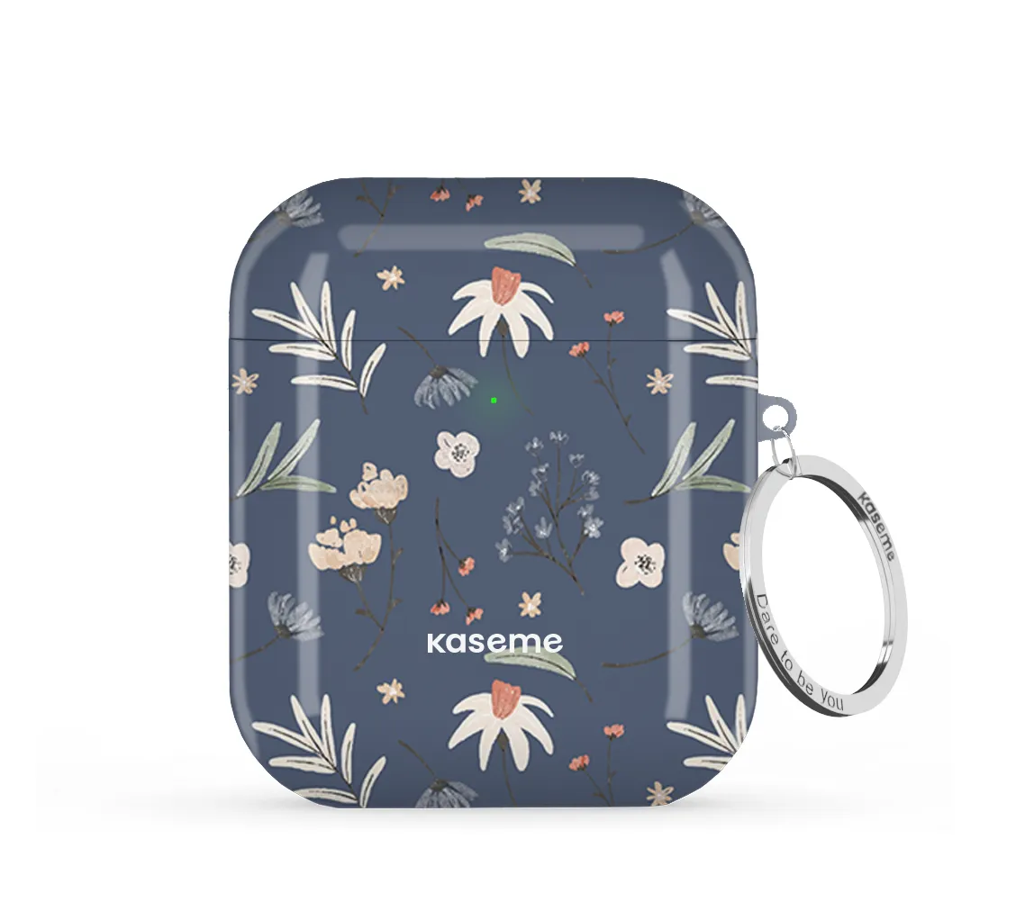 Trendy Carry Clip Stylish Silicone Accessory Mia Blue AirPods Case