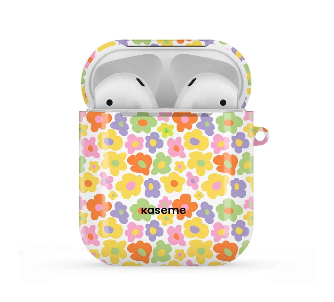 Portable Gadget Pouch Millie Yellow AirPods Case