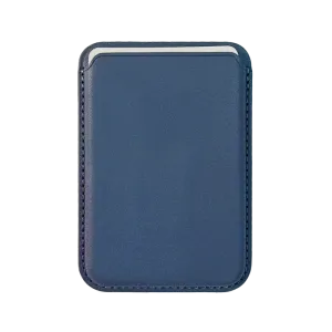 Urban Travel Wallet Leather MagSafe Wallet-Dark Blue