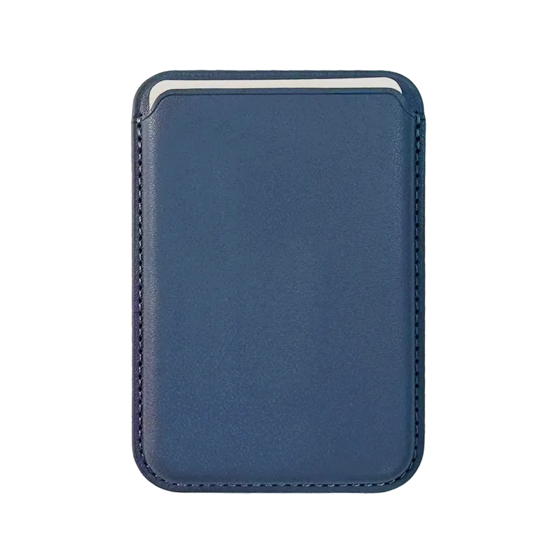 Urban Travel Wallet Leather MagSafe Wallet-Dark Blue