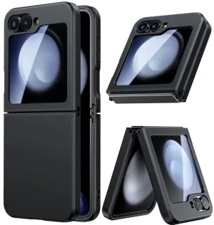 Flexible Edge Comfort Style FNTCASE For Samsung Z Flip 6 Military Grade Shockproof Matte Rugged Full Body Drop Protection Phone Case - Frosted Oil Spray Touch