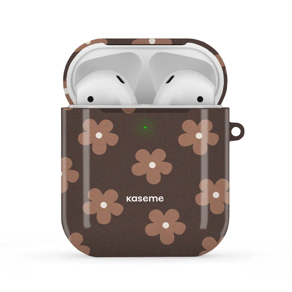 Woodstock Mocha AirPods Case airpods case for students fashionable airpods protector