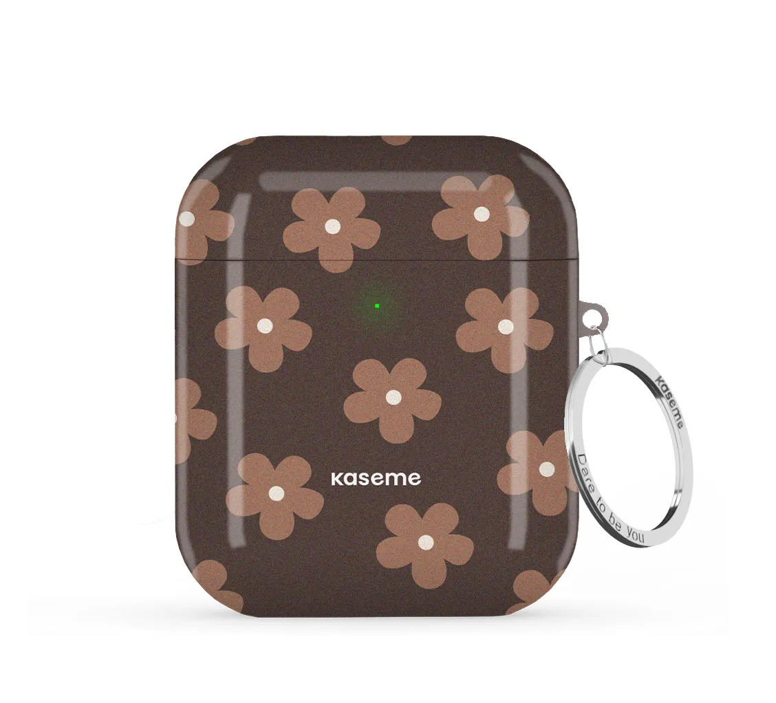 Creative Compact Holder Woodstock Mocha AirPods Case