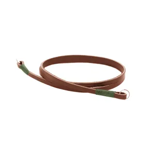 Gordy's Lug Mount Horizontal Leather Neck Strap 50in - Dark Brown/Green Tablet Compatible Band Urban Strap
