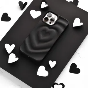 Melting Heart Phone Case - Matte Black Fashion Edge Strong Surface
