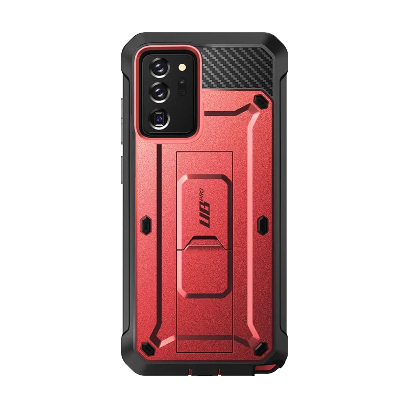 Compact Edge Galaxy Note20 Ultra Unicorn Beetle PRO Rugged Holster Case-Metallic Red