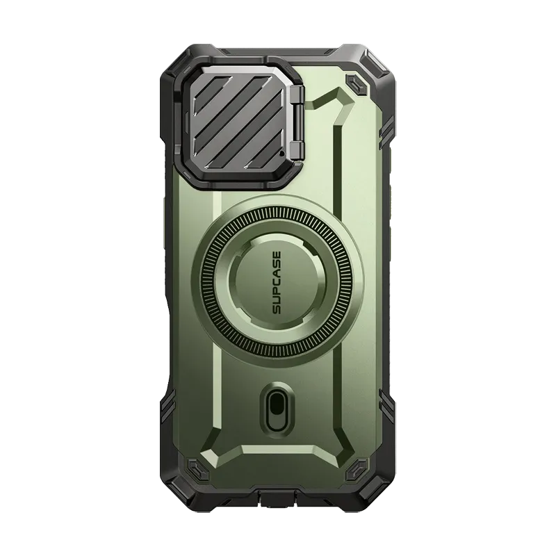 iPhone 16 Pro Max 6.9 inch Unicorn Beetle MAG XT MagSafe Case- Dark Green Vivid Detail Texture