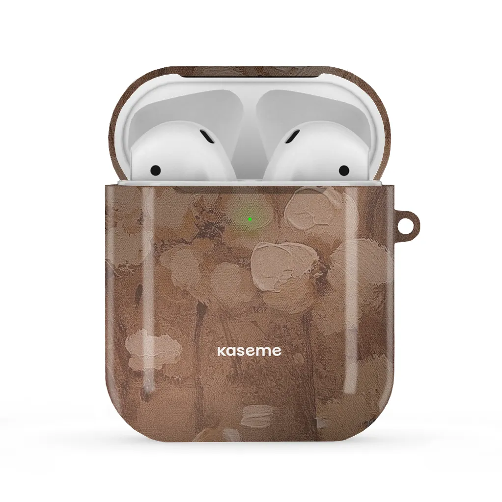 Durable Gadget Shell airpods case for active users Mocha Bloom AirPods Case