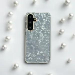 Samsung Pearl Phone Case - White anti fingerprint