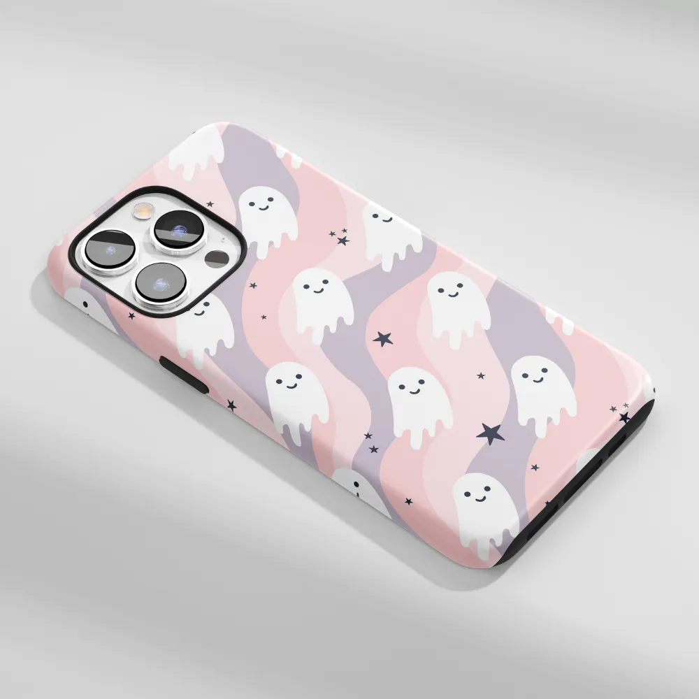 Compact Structure Simple Finish Tough Phone Case - Wavy Ghosts