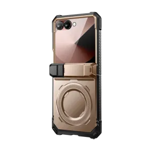 Matte Look Finish Galaxy Z Flip7 UB Grip Magsafe Phone Case-Gold