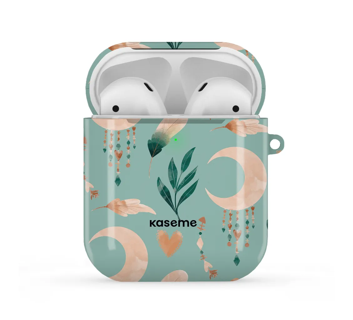 Moonlight Blue AirPods Case Creative Smooth Texture Scratch Resistant Case