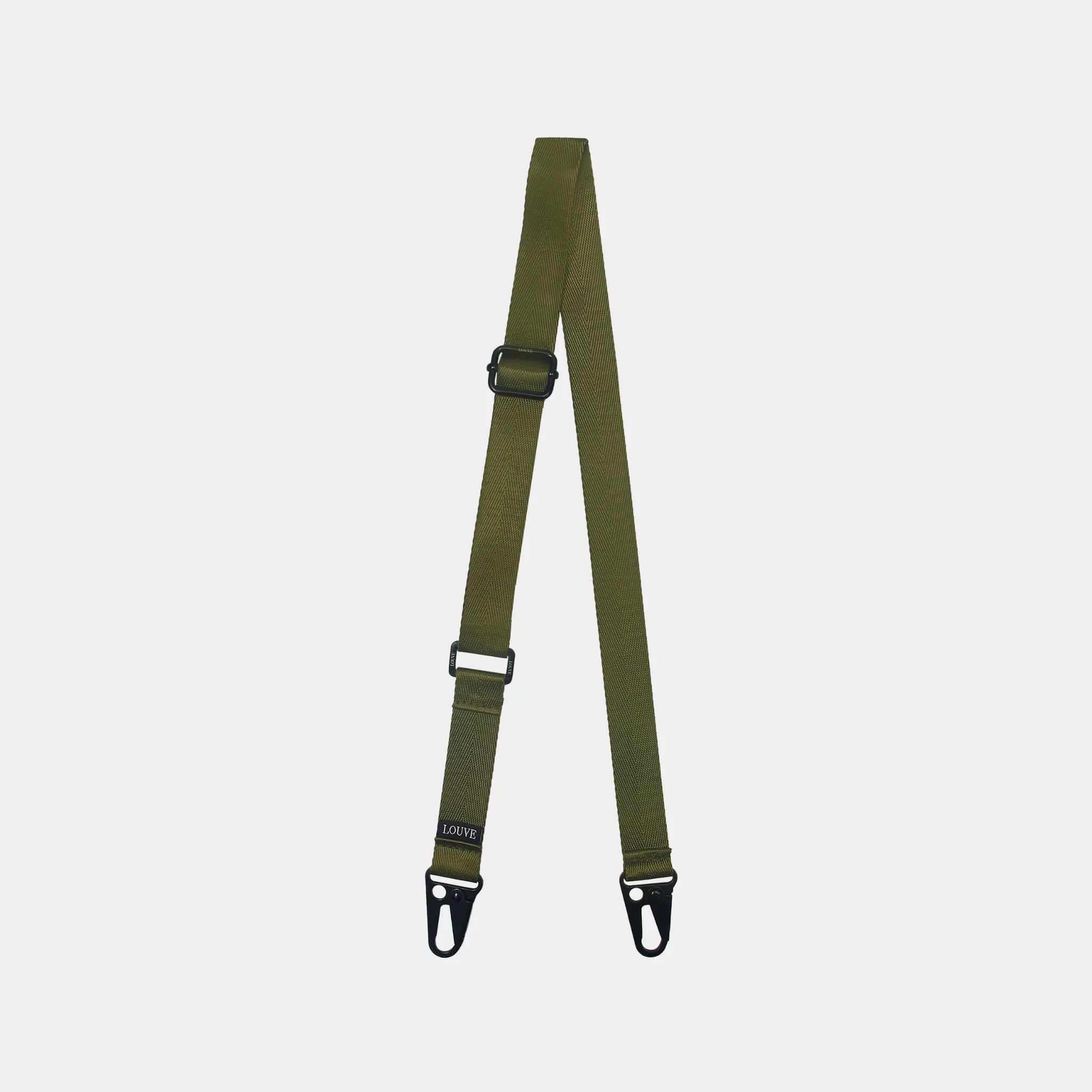 Clip On Band Adjustable Gear Olive Green Crossbody Phone Lanyard