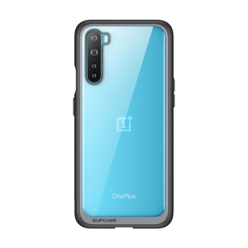 Stylish Cover OnePlus Nord Unicorn Beetle Style Clear Bumper Case-Black