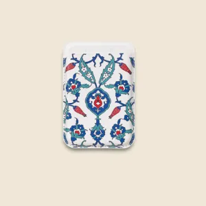 Ottoman Gardens Magsafe Card Holder Stylish Design Strong Snap Wallet