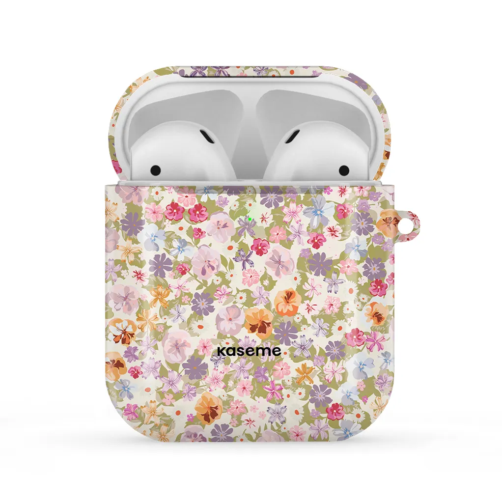 Pansy AirPods Case durable portable silicone case vivid pastel portable soft leather airpods protector