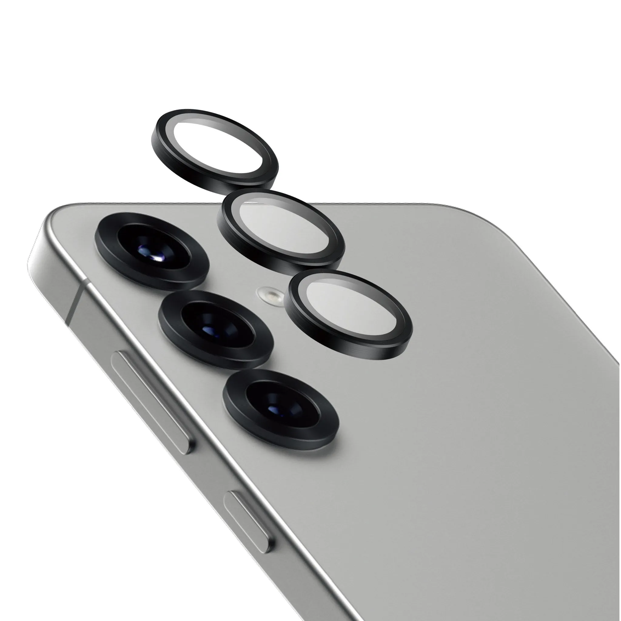 PanzerGlass? Hoops? Ceramic Camera Lens Protector Samsung Galaxy S25  Bubble-Free Installation HD Clarity