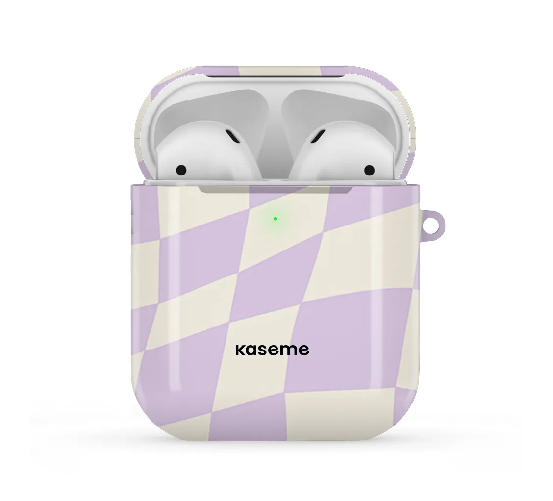 soft flexible neon travel silicone airpods case everyday travel earbuds case Pheonix purple AirPods Case