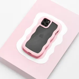 Magnetic Mount Trendy Layer Curvy Phone Case - Pink