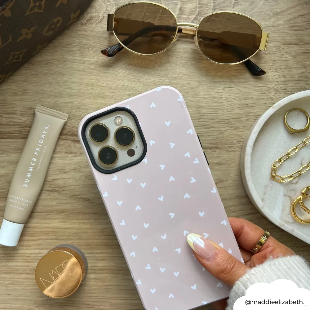 Tough Phone Case - Chai Hearts Sleek Finish