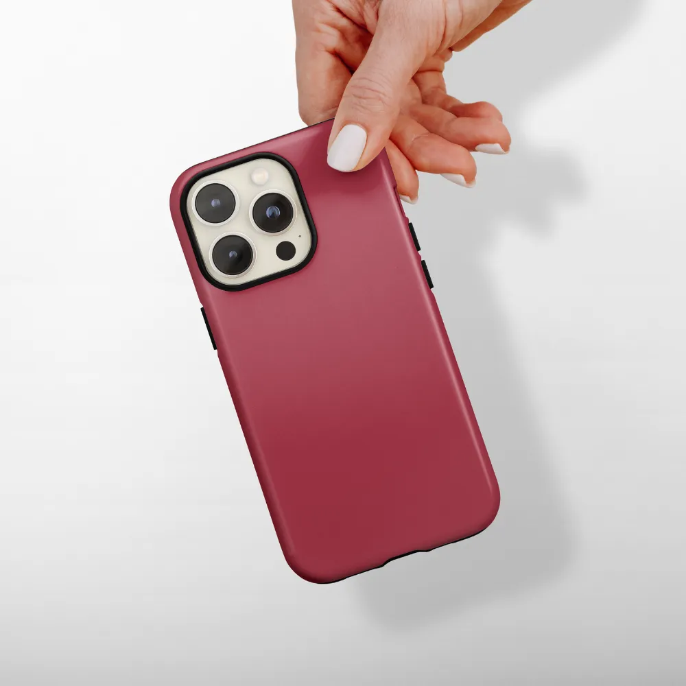 Tough Phone Case - NAKD Burgundy Creative Accent