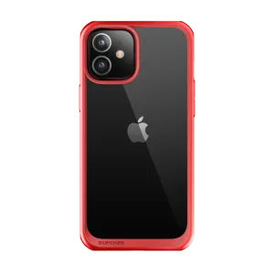 iPhone 12 6.1 inch Unicorn Beetle Style Slim Clear Case-Red Minimal Feature Classic Look