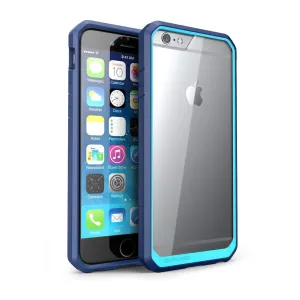 Futuristic style Modern Texture iPhone 6 Plus / 6S Plus Unicorn Beetle Hybrid Protective Bumper Case-Blue