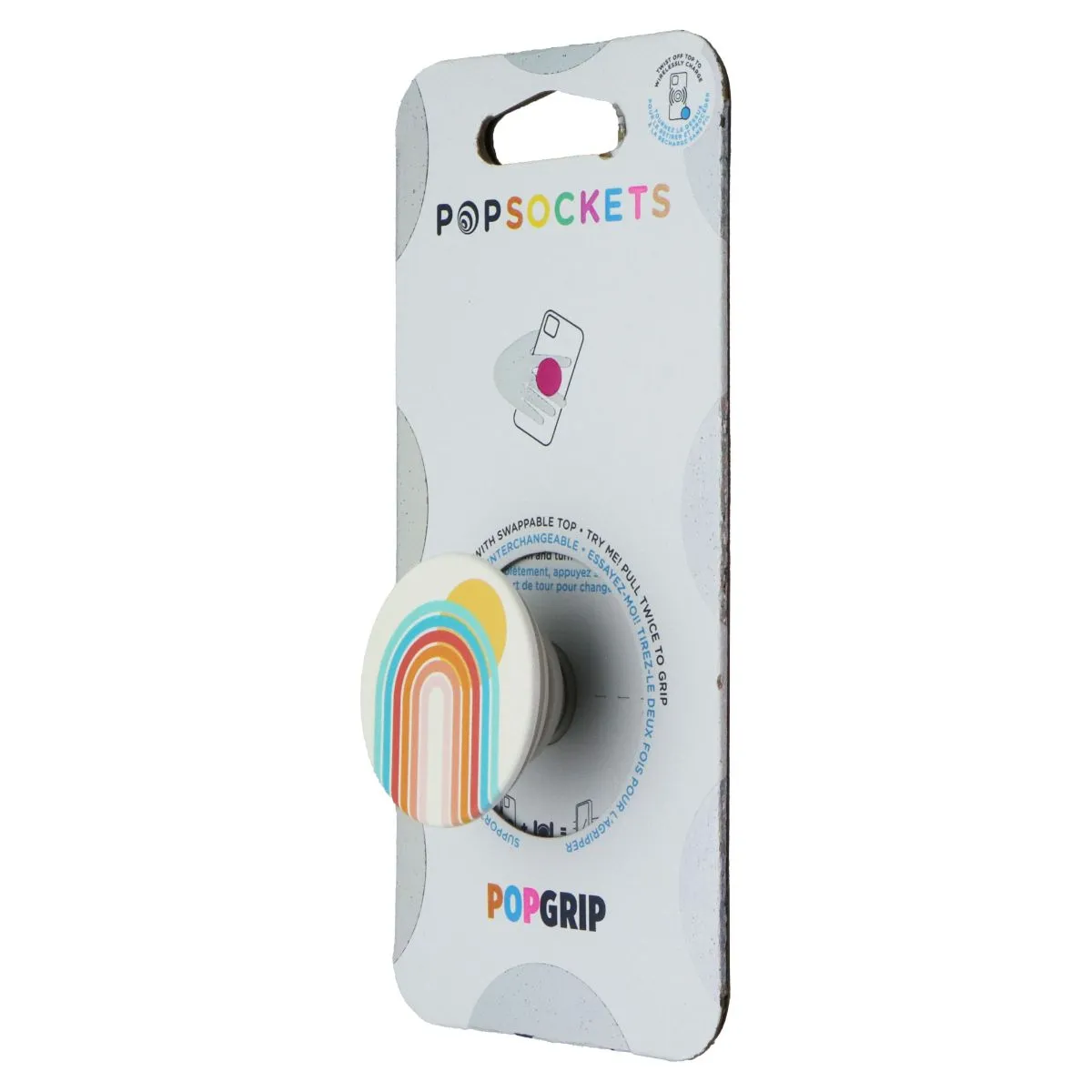 Pop Socket School Grip PopSockets PopGrip Expanding Stand Grip w/Swappable Top - Rays for Days