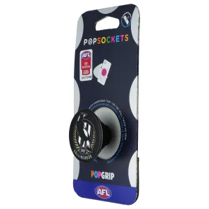 Pop Socket Long-Lasting PopSockets PopGrip Expanding Stand Grip w/Swap Top - AFL Collingwood Magpies