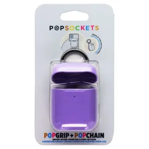 PopSockets PopGrip   PopChain AirPods Holder   Grip   Stand   Keychain - Purple Pop Socket Customizable Pop Socket Phone Gadget