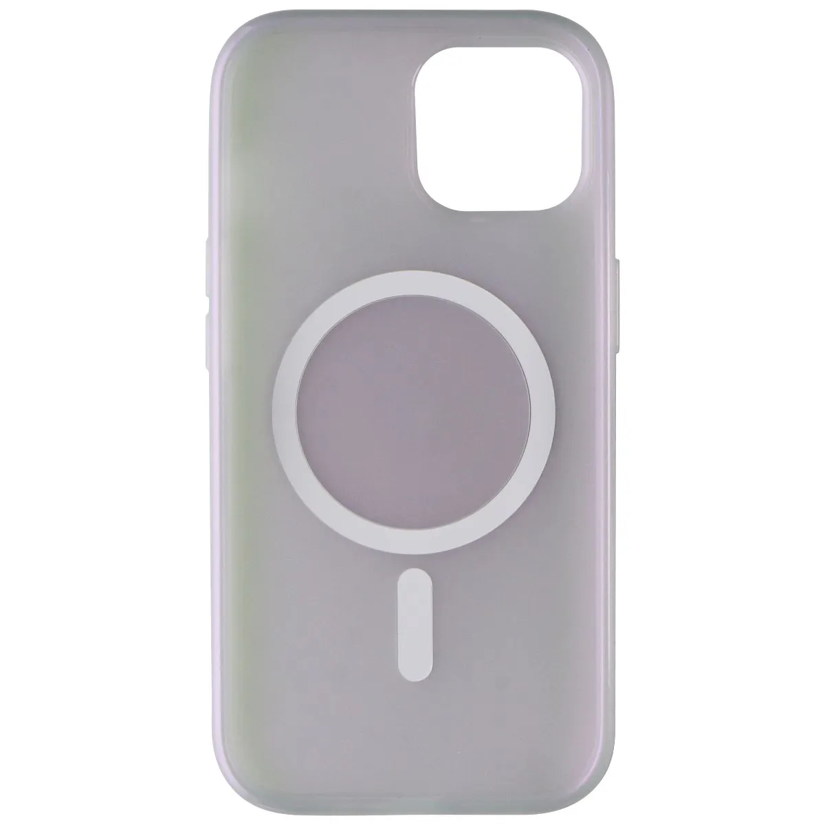 PopSockets Phone Case for MagSafe for Apple iPhone 15 - Opalescent Clear Grip Flex One