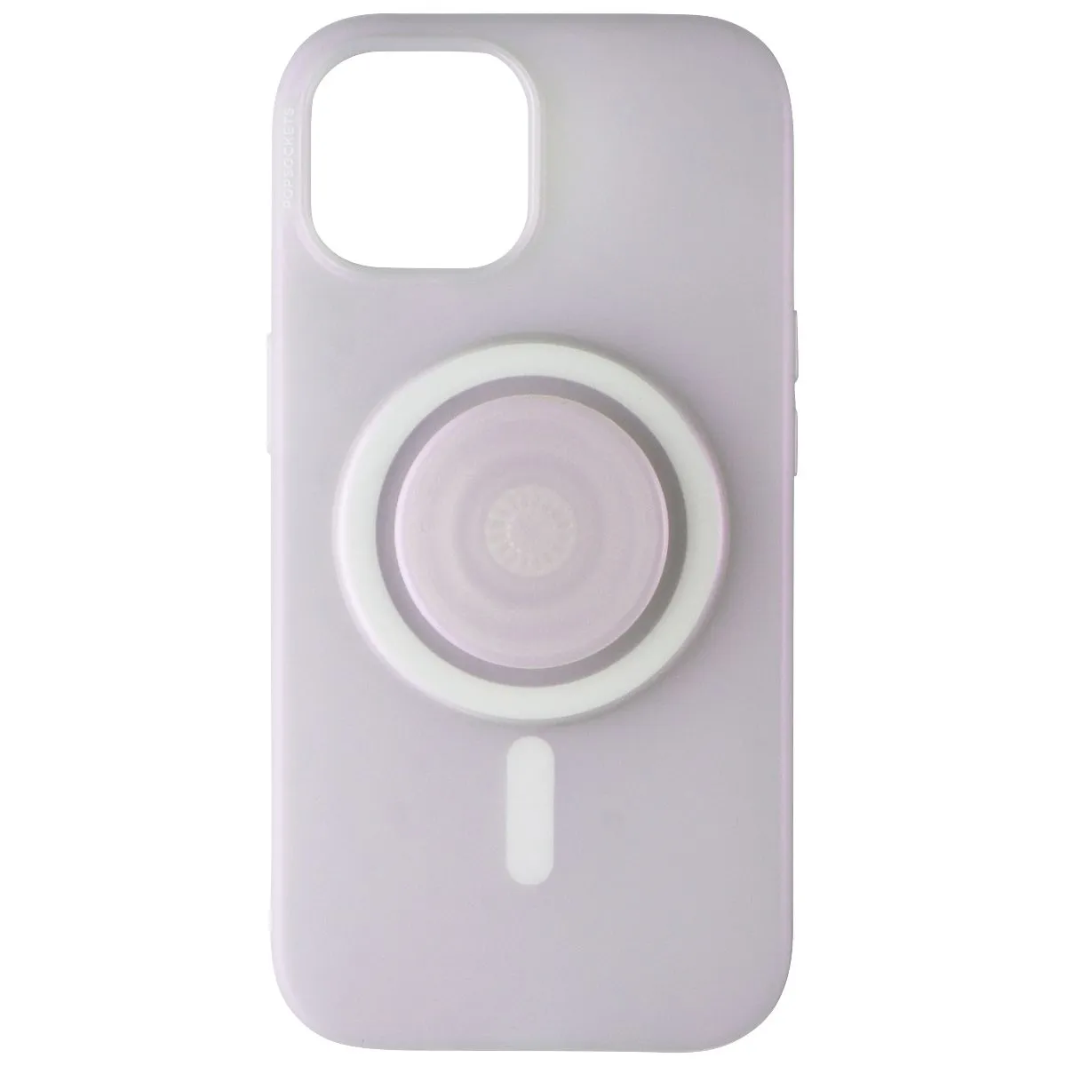 Pop Socket Reliable PopSockets Phone Case for MagSafe for Apple iPhone 15 - Opalescent Clear