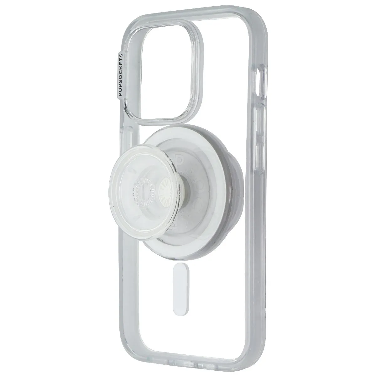 PopSockets PopCase for MagSafe for iPhone 15 Pro - Clear Clip Max Pro Grip Pop Socket Cute Accessory