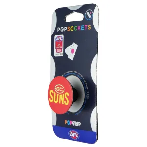 Pop Socket Party Use Pop Socket Holiday Use PopSockets PopGrip Expanding Stand Grip w/Swappable Top - AFL Gold Coast Suns
