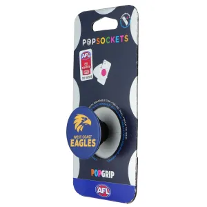 Pop Socket Fun Accessory Pop Socket Travel Grip PopSockets PopGrip Expanding Stand Grip w/Swappable Top - AFL West Coast Eagles