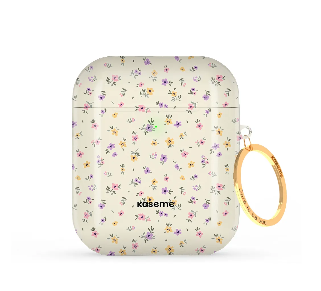 Porcelain Blossom Airpods case soft rubber texture case Urban Carry Organizer