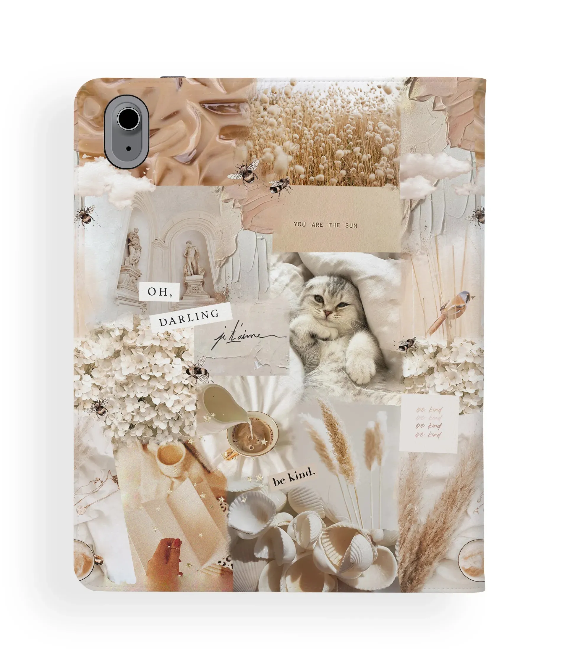 Multi Layer Protection soft touch leather pad case Darlin' iPad Folio